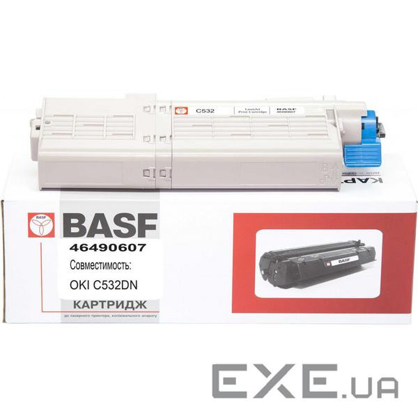 Тонер-картридж BASF OKI C532/542, MC563/573 Cyan 46490607 (KT-46490607) (BASF-KT-46490607)