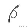 Дата кабель USB-C to Lightning 0.25m Hyper PD X96 black HOCO (6942007609364)