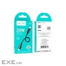 Дата кабель USB-C to Lightning 0.25m Hyper PD X96 black HOCO (6942007609364)