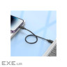Дата кабель USB-C to Lightning 0.25m Hyper PD X96 black HOCO (6942007609364)