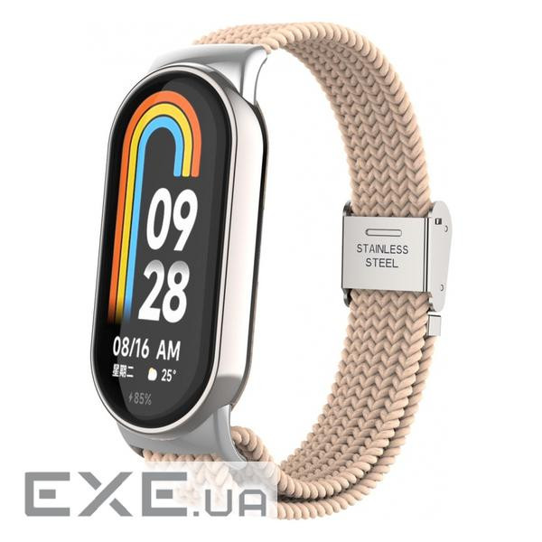 Ремінець ArmorStandart Braided Solo Loop для Xiaomi Mi Band 7/6/5/4 Pink Sand (ARM69906) Xiaomi Mi Band 7/6/5/4 Pink San