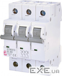 Авт. вимикач ETI ETIMAT 6 3p B 40А (6 kA) (2115520)