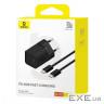 СЗУ Baseus GaN5 Mini Fast Charger Type-C 30W (With Cable Type-C to Type-C 100W 1m) (P10110902313-00)
