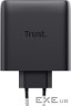Зарядний пристрій TRUST Maxo 100W 2xUSB-C GaN Charger Black w/Type-C cable (25527)