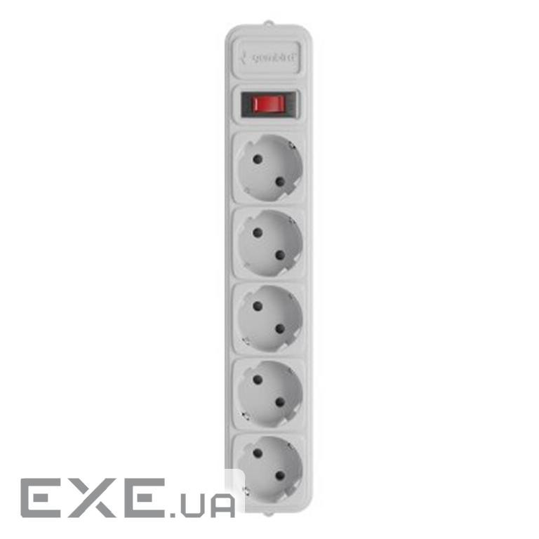 Мережевий фільтр-подовжувач GEMBIRD SPG5-G-10G Gray 3м