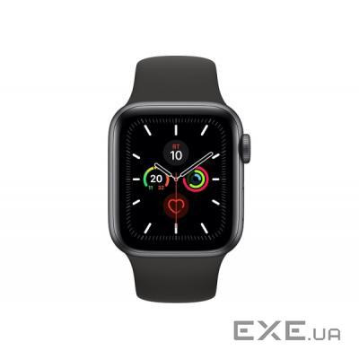 Смарт-годинник Apple Watch Series 5 GPS, 44mm Space Grey Aluminium Case  with Blac (MWVF2UL/A) — замовити, купити, ціна, відгуки, доставка по Києву  та Україні | exe.ua
