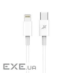 Дата кабель USB-C to Lightning 1.0m12W CL-03W White Grand-X