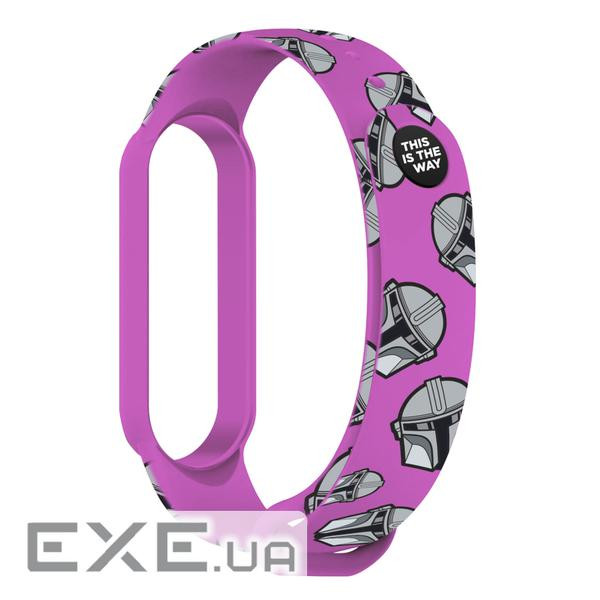 Ремінець для фітнес браслета Armorstandart This is the Way для Xiaomi Mi Band 7/6/5 Dark L (ARM59259)