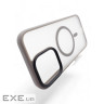 Чeхол-накладка BeCover Metal Buttons Case MagSafe для Apple iPhone 16 Plus Gray (712095)