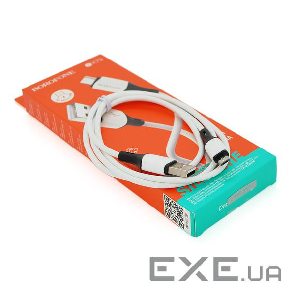 Кабель Borofone BX79, USB-Micro, 2.4A, довжина 1м , White, BOX (BX79M / W)