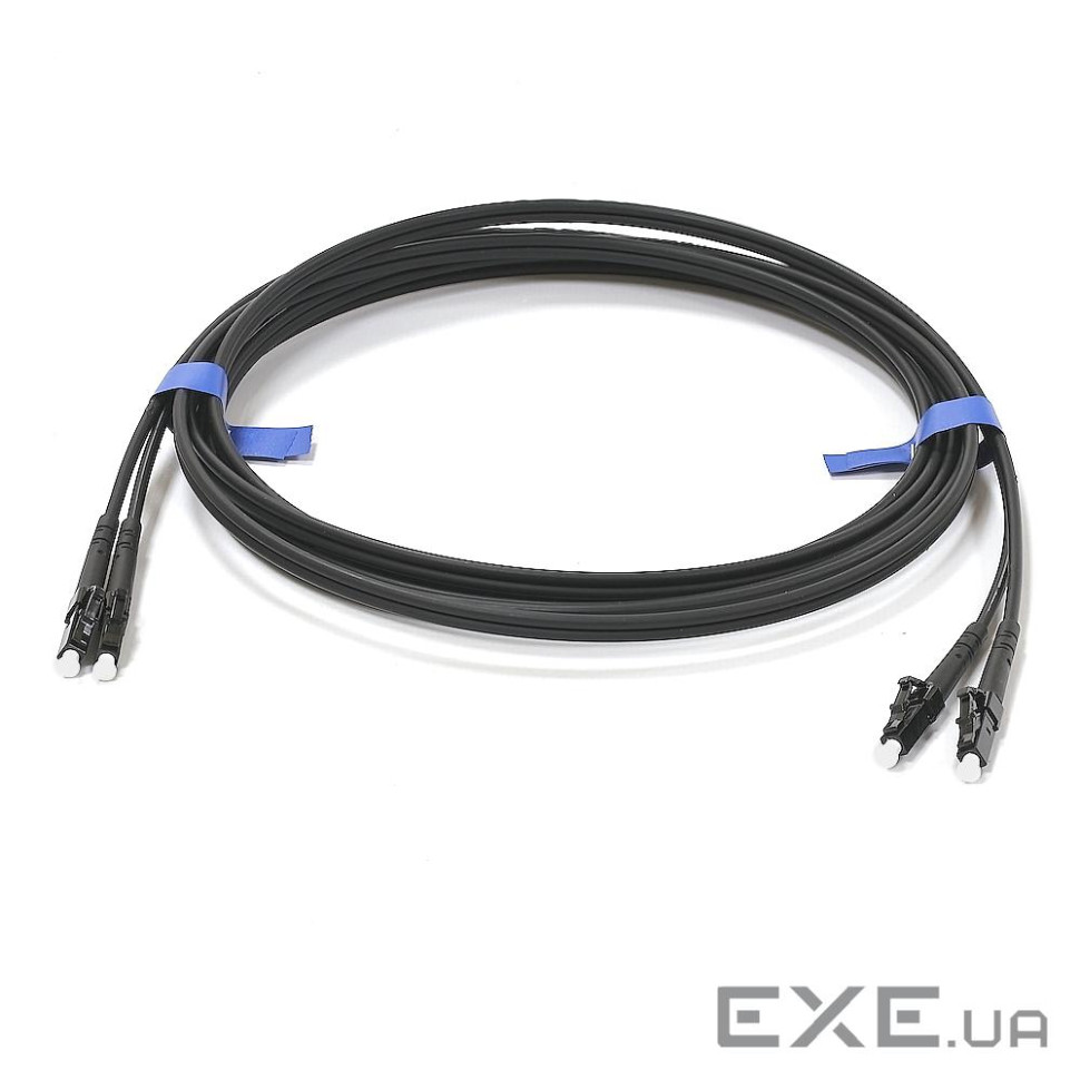 Патчкорд LC/UPC-LC/UPC MM (G50-OM3) 15м Duplex чорний (UPC-15LCLC(MM)D(ON)BK)