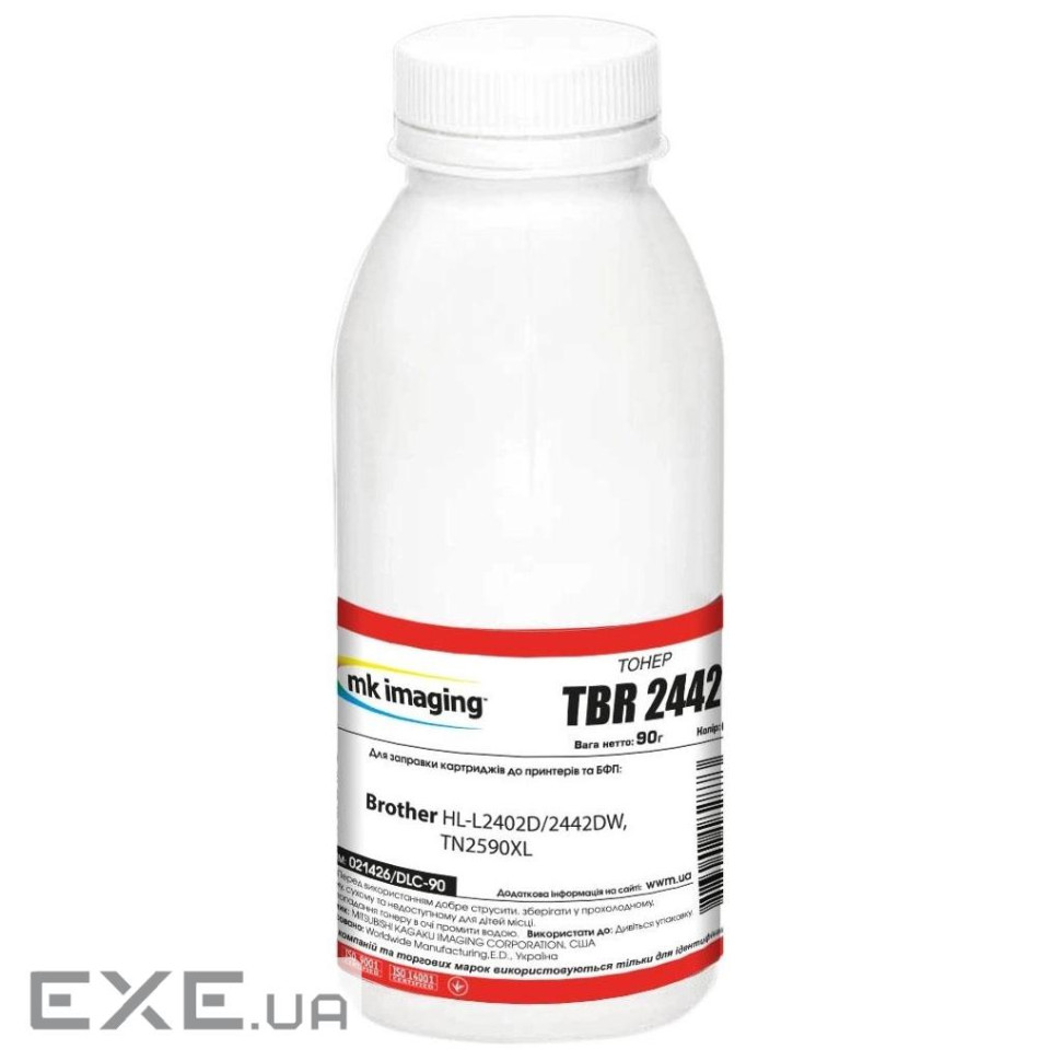 Тонер Brother HL-L2402D/2442DW, TN2590XL 90г Black Mitsubishi (021426/DLC-90)