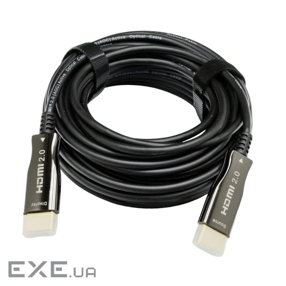 HDMI 2.0 патчкорд 20м з передачею сигналу 4K UHD по оптичному кабелю (AOC) (LW-HA-20)