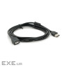 Подовжувач USB 2.0 AM / AF, 2.0m, 1 ферит, чорний Пакет Q250 (YT-AM/AF-2.0B)