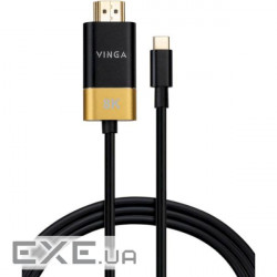 Кабель VINGA USB-C-HDMI v2.1 1.5м Black (VCPVCCH2115)