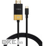 Кабель VINGA USB-C-HDMI v2.1 1.5м Black (VCPVCCH2115)