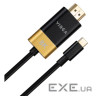 Кабель VINGA USB-C-HDMI v2.1 1.5м Black (VCPVCCH2115)