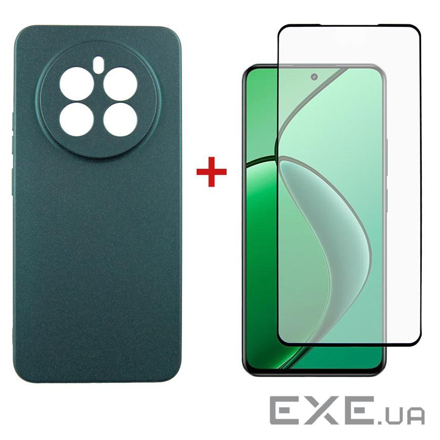 Чeхол-накладка Dengos Soft для Realme 12 4G/5G Green (DG-KM-184) + защитное стекло