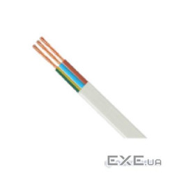 Кабель Одескабель ШВВПн 3х0,75 ціна за метр (бух.300м) білий (8206 300м)
