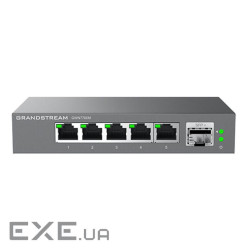 Grandstream GWN7700M, Unmanaged 2.5G Multi-Gigabit Network Switch, 5x 2,5GbE RJ45, 1x SFP+, metal c