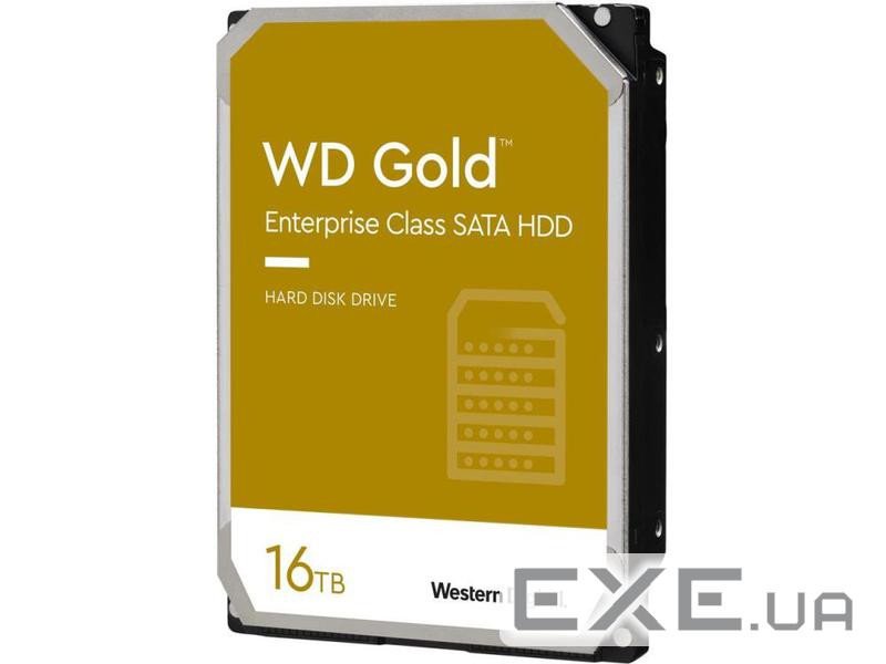 Жорсткий диск для сервера WD 16TB SATA 3.5" 7200 512MB Gold (WD161KRYZ)