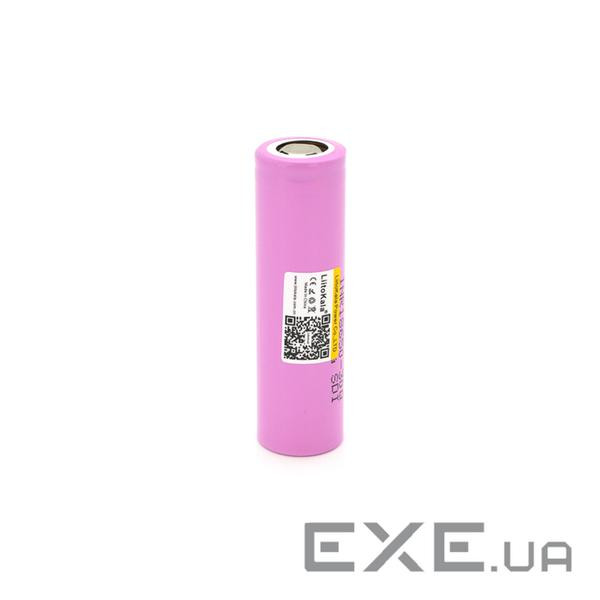 Акумулятор 18650 3000mAh (2900-3100mah), 27A, 3.7V (2.5-4.25V), pink, PVC Liitokala (Lii-30Q)
