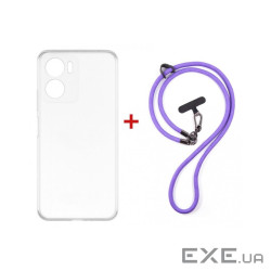 Чохол до мобільного телефона Dengos Case + Cross-body Strap Motorola G06/G06 Power C (DG-KM-CCRB-30)