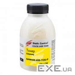 Тонер Samsung CLP-360/CLX-3300 40г yellow, фасовка Static Control (SAM406-40B-YOS-P)