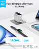 Зарядний пристрій Anker Laptop GaN 140W 3xUSB-C PD3.1 + USB-A + display + cable Silver (B2697G41)