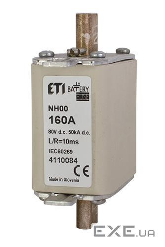 Запобіжник ETI NH-00 Battery 160A 80V DC (4110084) ETI NH-00 Battery 160A 80V DC (4110084)