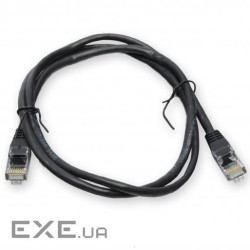 Патч-корд UTP, 0.5 м, кат. 5e, чорний (PAUT3050-BK)