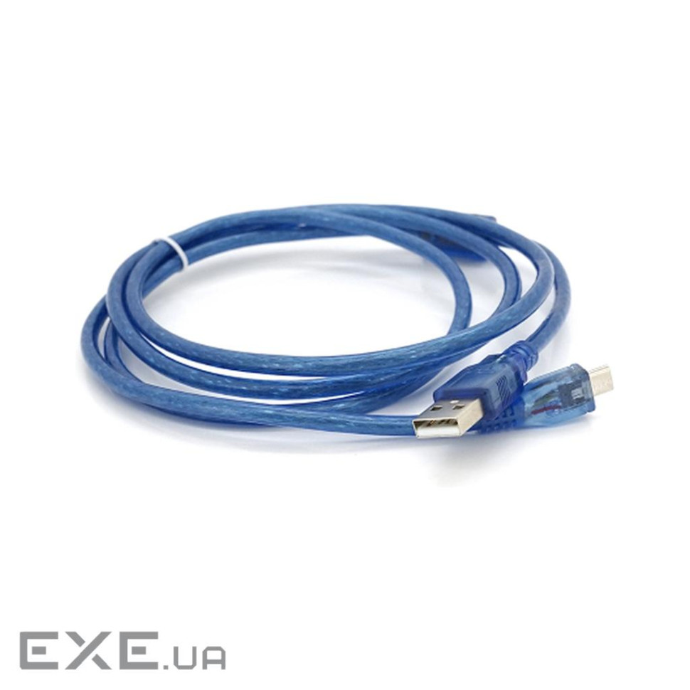 Дата кабель USB 2.0 AM to Micro 5P 1.5m blue Voltronic (YT-AM/Mc-1.5B/05500)