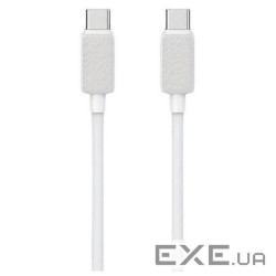 Кабель Usams US-SJ696 60W Striped Data Cable Type-C To Type-C-KY Series 2M white (SJ696USB02)