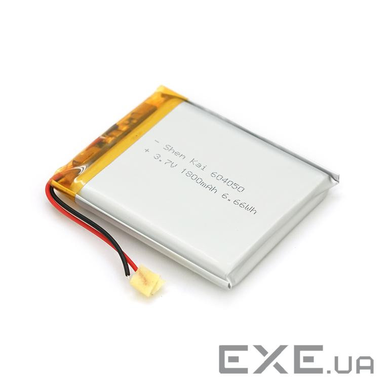 Літій-полімерний акумулятор 6*40*50mm (Li-ion 3.7В 1500мА&middot,год) (604050) ) (604050)