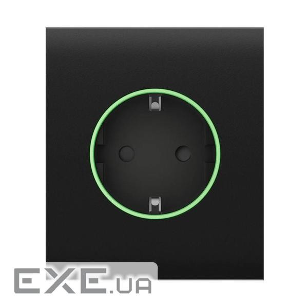 (Ajax CenterCover (smart) black, центральна панель для вбудованої розетки)