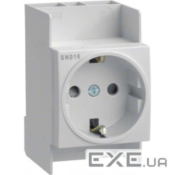 Розетка з установкою на DIN-рейку, 250 В/16А, 2.5 м , Hager (SN016)