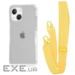 Чохол WAVE Clear Case with Strap iPhone 15 yellow (57015 yellow)