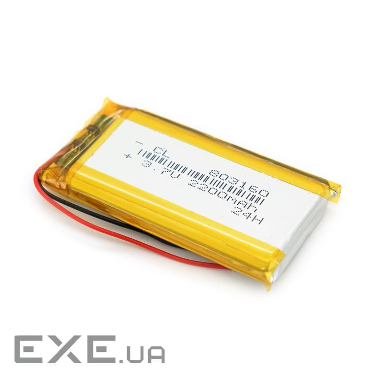 Літій-полімерний акумулятор 8*31*60mm (Li-ion 3.7В 1800мА&middot,год) (803160) ) (803160)