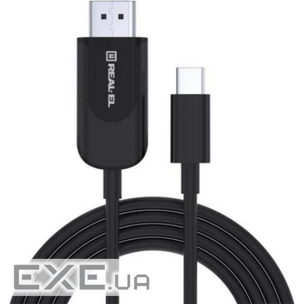 Дата кабель USB 2.0 AM to USB-C 1.0m Premium Rainbow REAL-EL (EL123500050)
