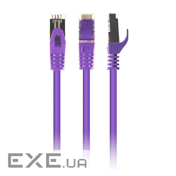 Патч корд PP6A-LSZHCU-V-5M, S / FTP, литий, 50u "штекер із засувкою, 5,0 м, пурпурний