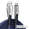 Дата кабель USB 2.0 AM to USB-C 1.0m zinc alloy blue ColorWay (CW-CBUC012-BL)