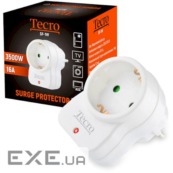 Мережевий фільтр-розетка TECRO SF-1W White