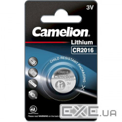 Батарейка CAMELION Lithium Button Cell CR2016 (C-13001016) (4260033152787)