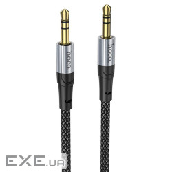 Кабель HOCO UPA26 DC3.5 тато-тато 1.0м, круглий в обплетенні, Black, Box (HOCO UPA26A)