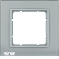 Рамка 1Х скляна кольору алюміній B.7 (10116414)