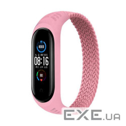 Ремінець BeCover Elastic Nylon Style для Xiaomi Mi Smart Band 5/Mi Smart Band 6 Size L Pink (706163)