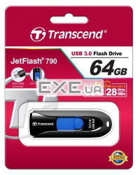 Transcend JetFlash 790 64GB USB Drive (TS64GJF790K)