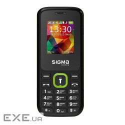 Мобильный телефон Sigma mobile X-style 171 Mini Dual Sim Black/Green, (X-style 171 Mini Black/Green)