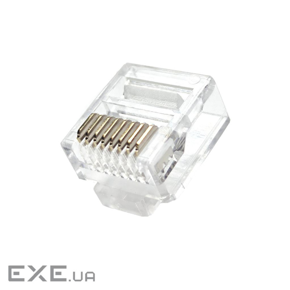 Роз"єм RJ45 UTP5e-конектор,8P8C обжимний Short Body Gold,прозорий (62.09.8490-1)