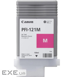 Чорнило малинове 130мл TM-250/350 CANON PFI-121 Magenta (130 ml) (6267C001AA)